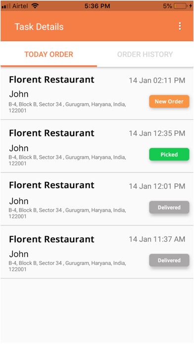 Table Monks Delivery App screenshot 2