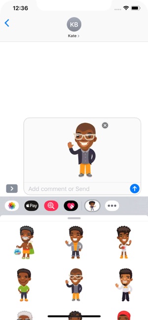 Afro American Men Stickers(圖5)-速報App