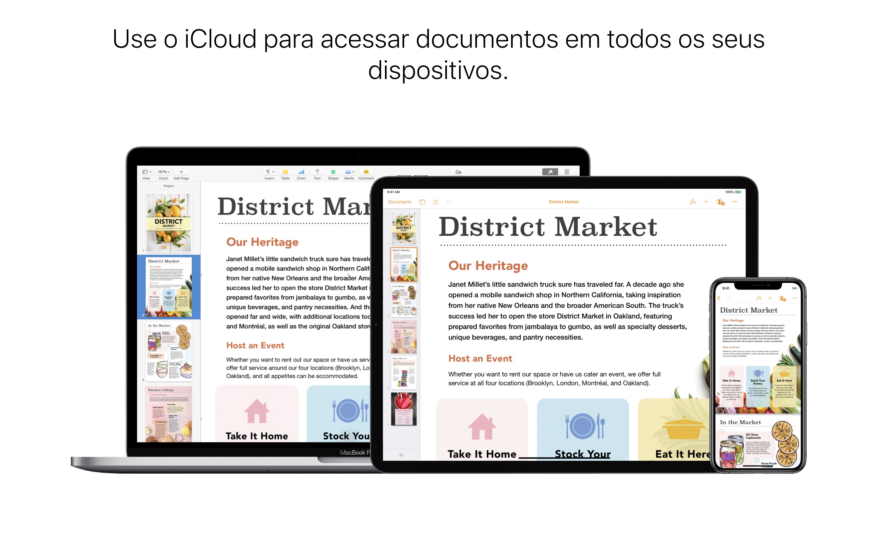 Screenshot do app Pages