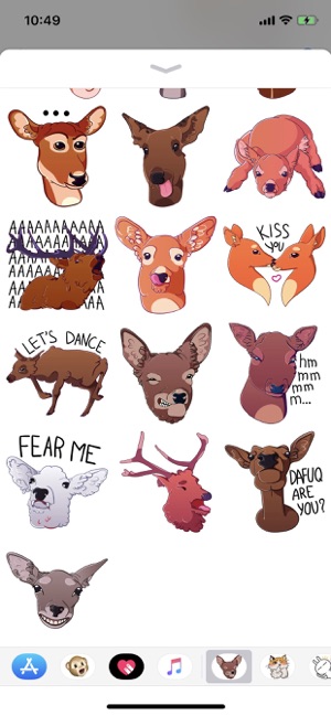 Deer Emoji Funny Stickers(圖2)-速報App