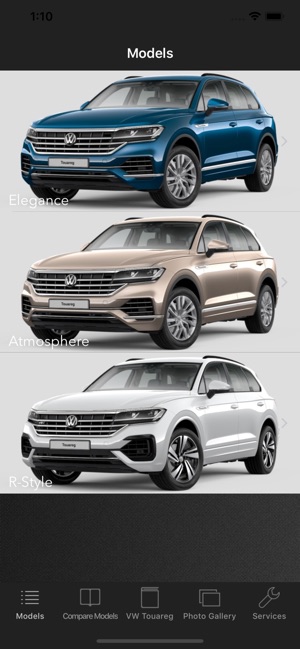 Specs for VW Touareg III 2018