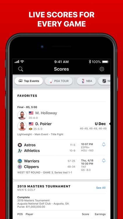 ESPN: Live Sports & Scores screenshot-5