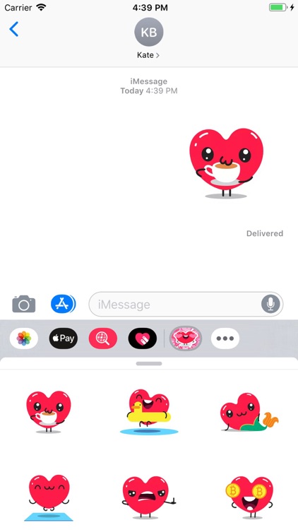 Sweety Hearts Stickers Pack screenshot-4