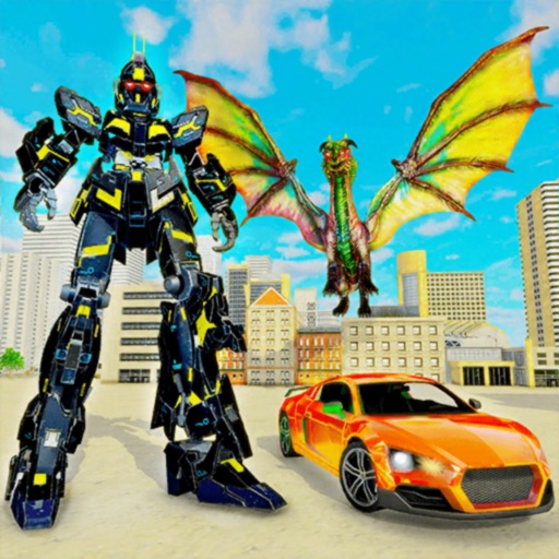 Dragon Transforming Robot War iOS App