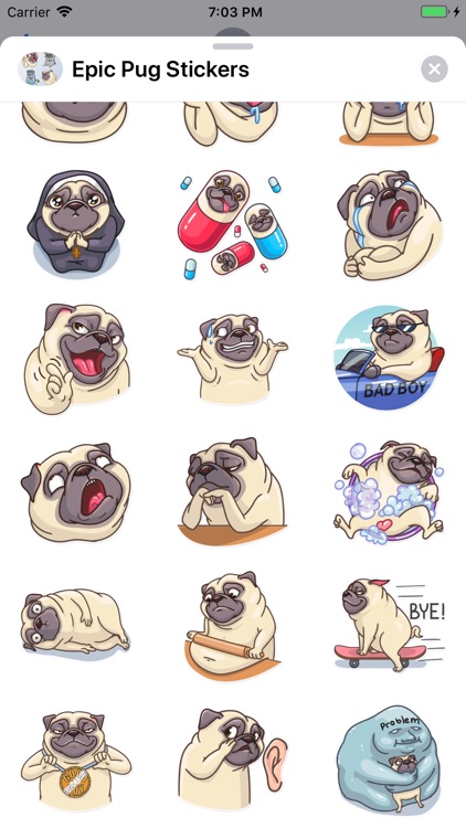 Epic Pug Emojis screenshot-5