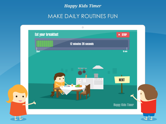Happy Kids Timer - Morning routines education and motivation app for helping children with daily chore activities. screenshot