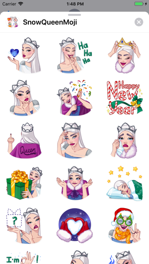 SnowQueenMoji - Stickers Pack(圖2)-速報App