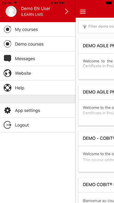 How to cancel & delete iLEARN LMS from iphone & ipad 2