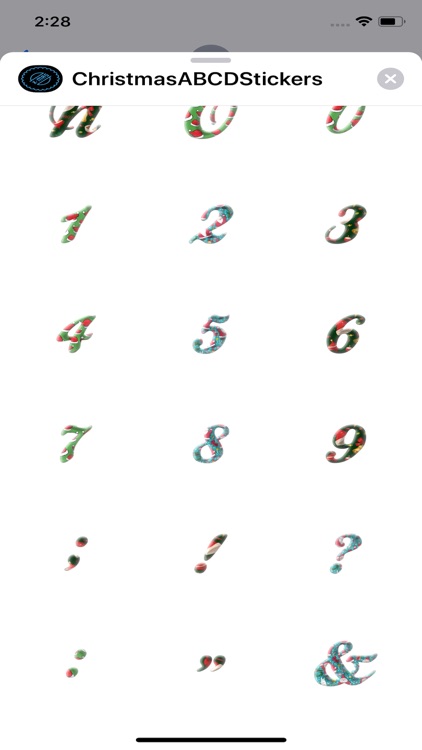 Christmas ABCD Stickers