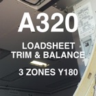 A320 LOADSHEET T&B 180 3z PAX