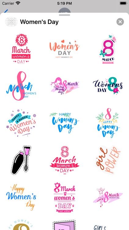 Happy Women's Day Sticker Apps