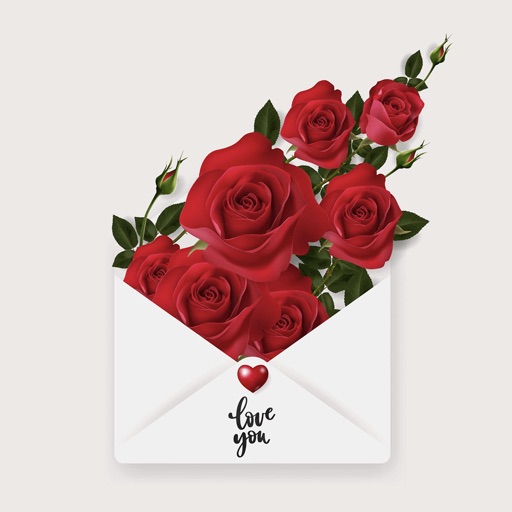 Say Love with Beautiful Rose icon