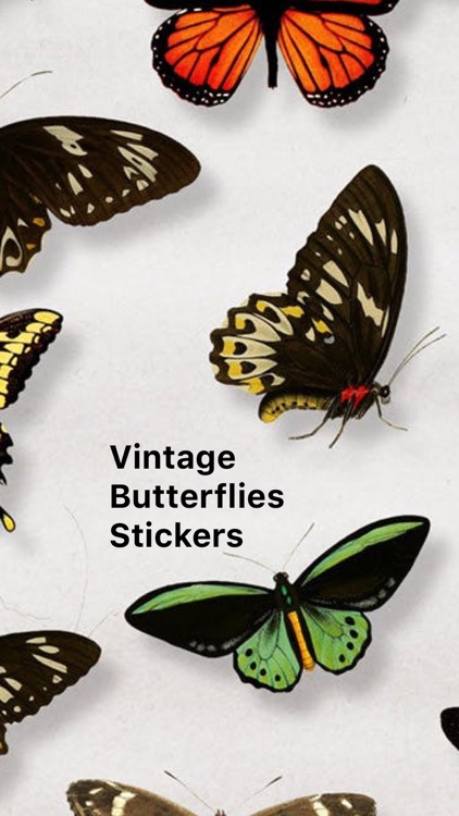 Vintage Butterflies Stickers