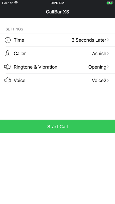 CallBar XS: Fake call screenshot 3