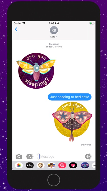 Midnight Moth Bedtime Stickers screenshot-6