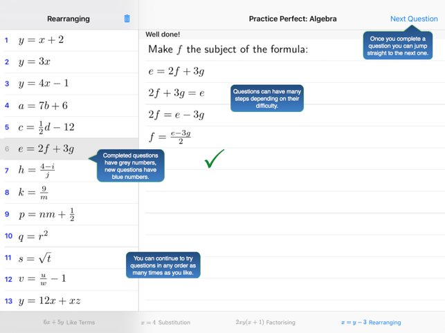 Practice Perfect Algebra(圖2)-速報App