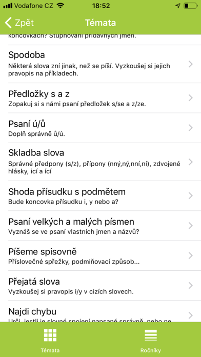 Česká gramatika screenshot 2