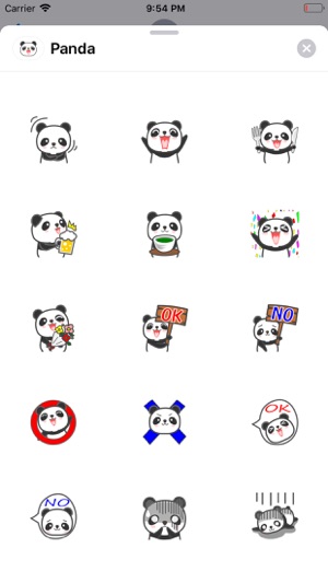 Lovely Panda Emoji Stickers(圖2)-速報App