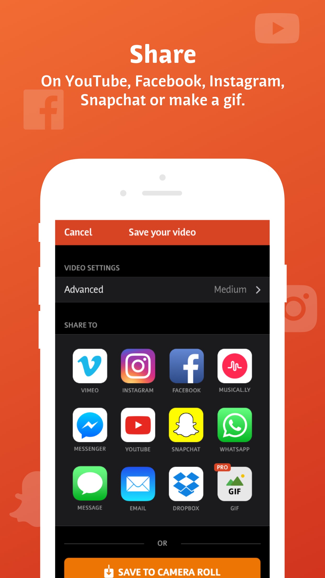Screenshot do app Videoshop - editor de vídeo
