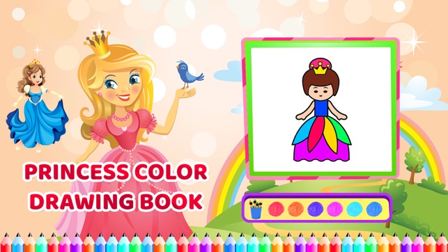 Princess Colour Drawing Book(圖4)-速報App