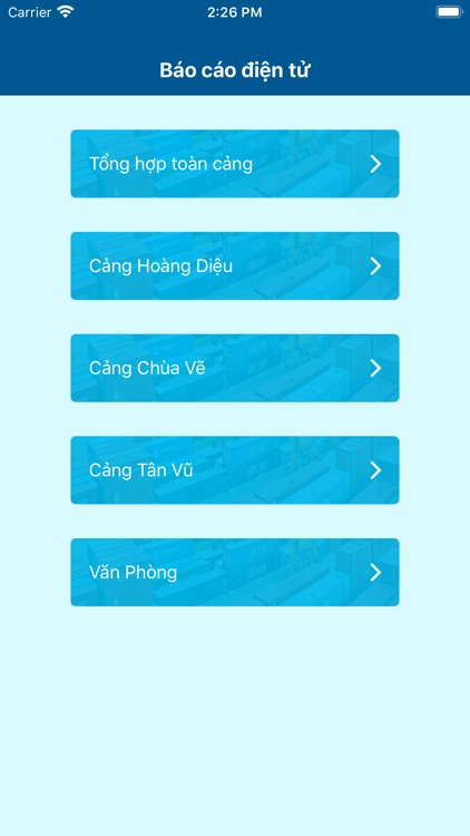 Báo cáo khai thác cảng biển