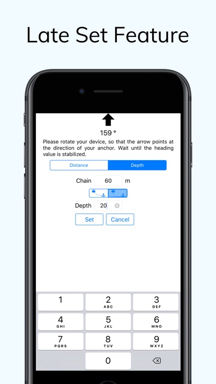 Anchor Alarm with Late Set
