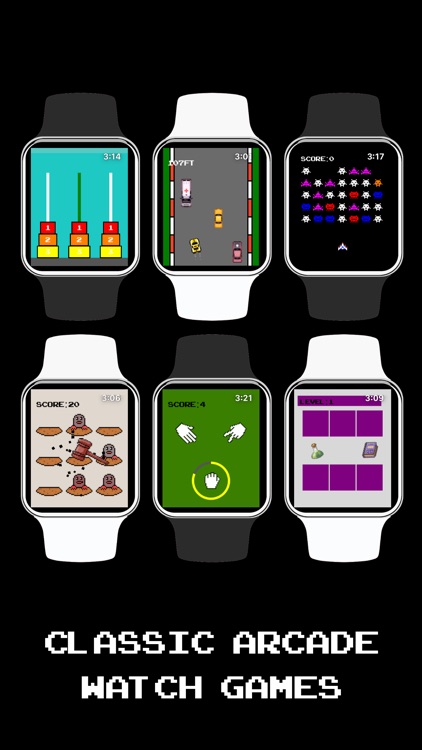 6 Classic Arcade Watch Games