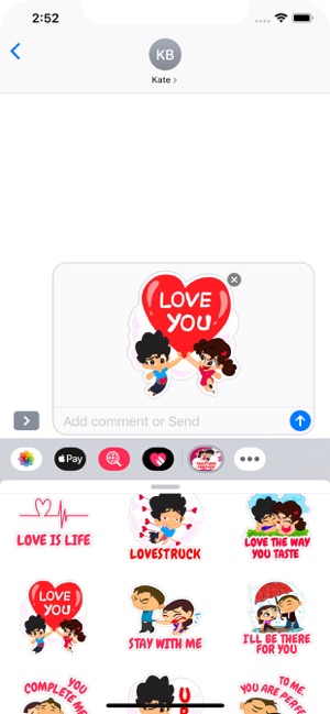 Love Quotes - Stickers Pack(圖9)-速報App