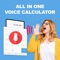 Voice Calculator is an app designed for using the voice-activated calculator and other calculators