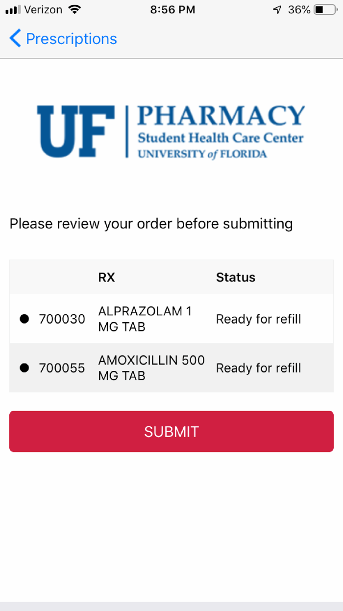 UF Student Health Pharmacy