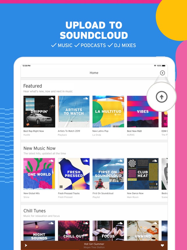 Soundcloud Music Audio On The App Store - roblox music id chill electronic