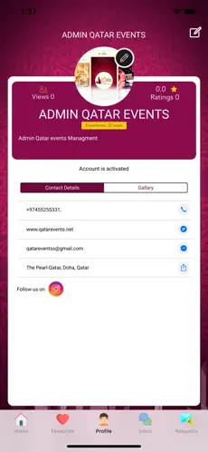 Captura 3 Qatar Events Managment iphone