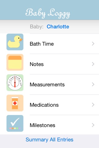 Baby Loggy - newborn care log screenshot 2