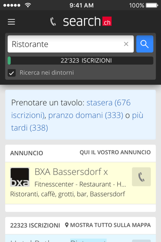 search.ch screenshot 2