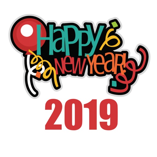 Happy New Year 2019 Sticker