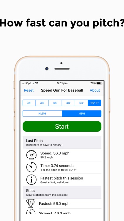Speed Gun for Baseball