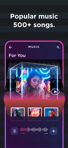 Screenshot 2 Vinkle - Music Video Maker iphone