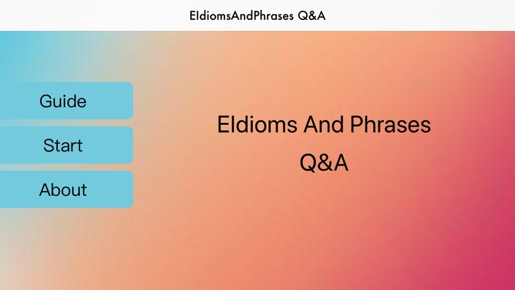 EIdiomsAndPhrases Q&A