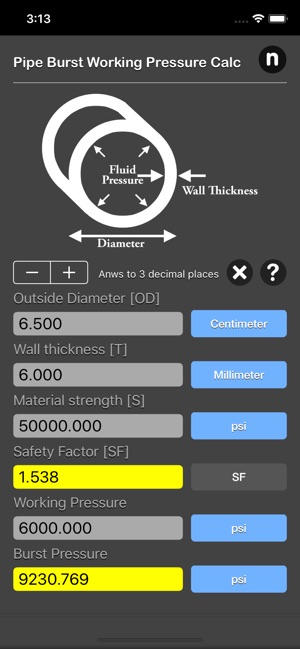 Pipe Working Pressure Calc(圖6)-速報App