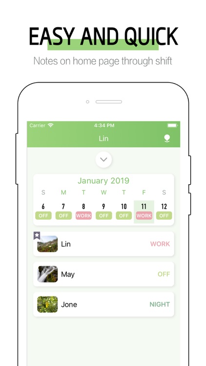 Fisher-Shift Calendar