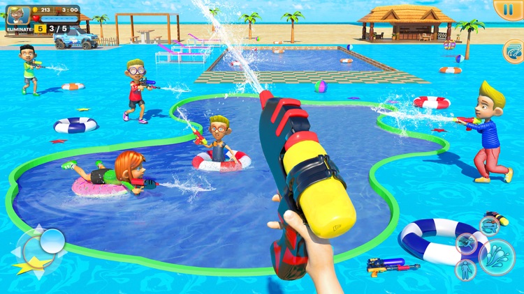 Water Shooting Pool Gun Arena screenshot-3