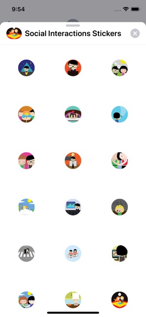 Social Interactions Stickers(圖1)-速報App