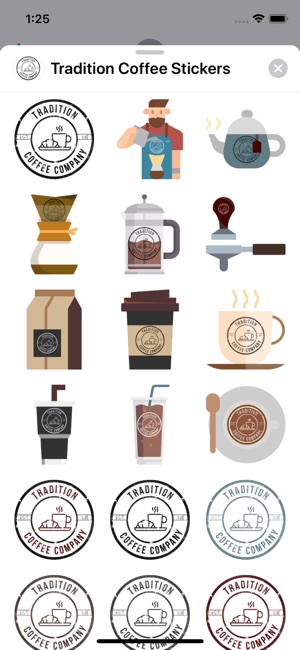 Tradition Coffee Stickers