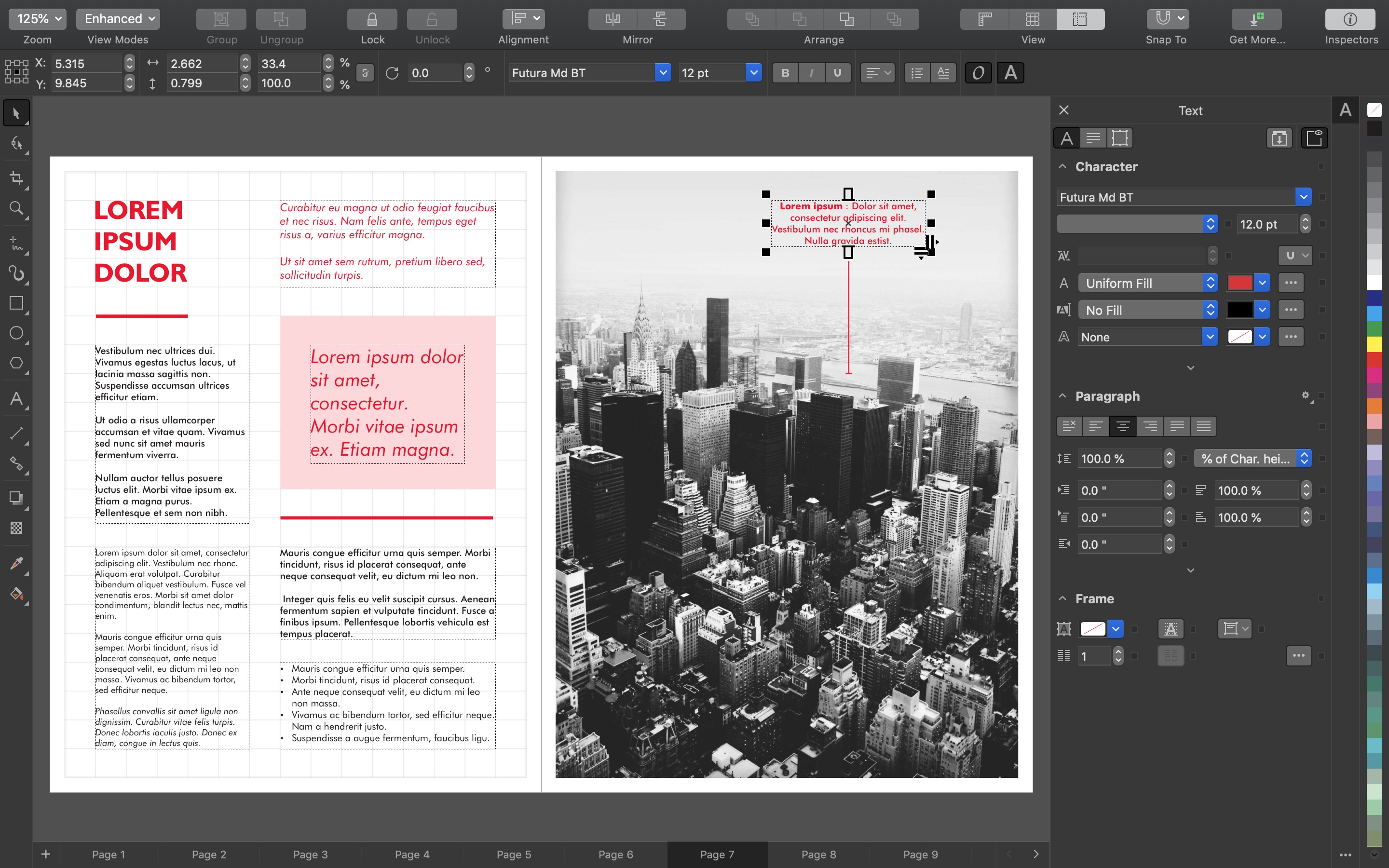 Screenshot do app CorelDRAW