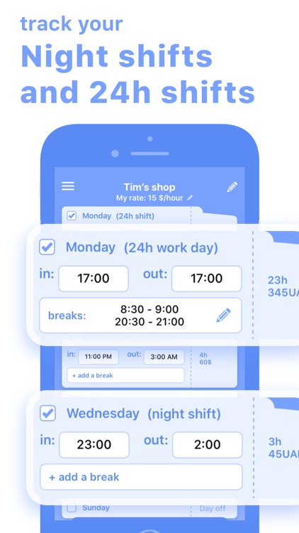 Work Hours & Pay Calculator screenshot-4