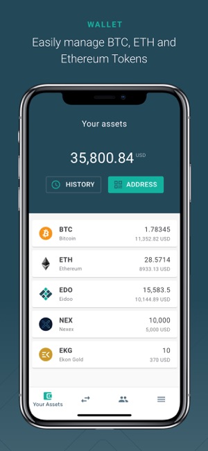 Eidoo Ethereum Bitcoin Wallet(圖2)-速報App