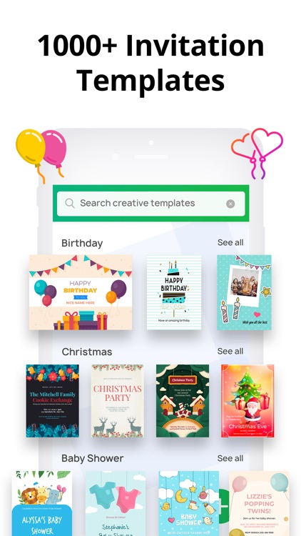 Invitation Maker- Make Invites screenshot-0