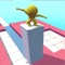 Staky dash blod runner 3d is new free fun sport, swipe the stack and dash cube
