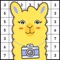 Lama Color by number sandbox is free to play, pixel art coloring game