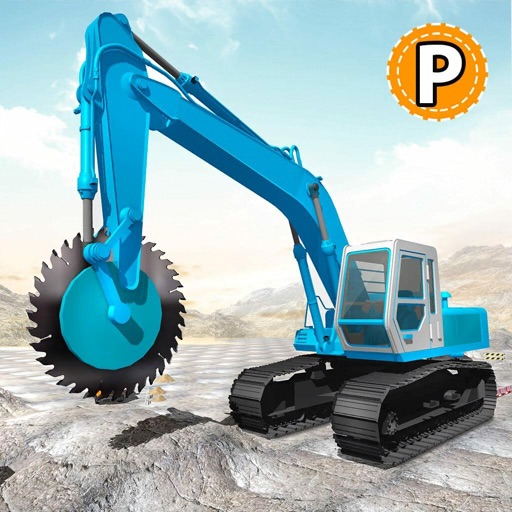Heavy Excavator Rock Mining 3D icon